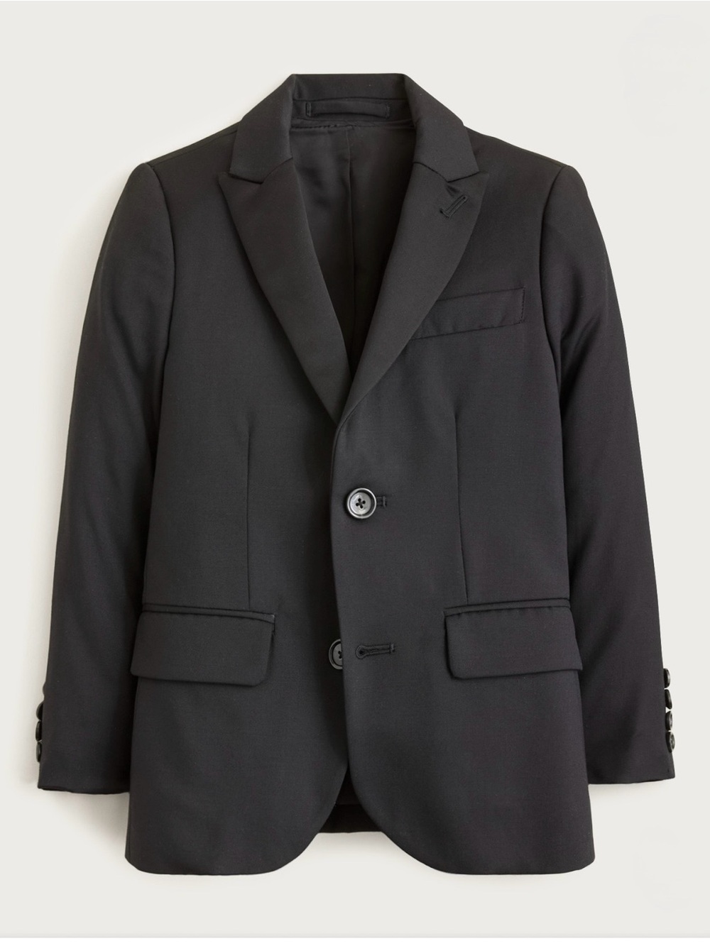 NWT Crewcuts J.Crew Boys Italian Wool Tuxedo Suit Jacket Blazer Black Size 12